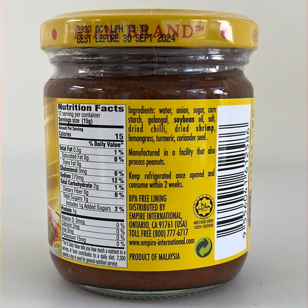 Ayam Malay Laksa Paste 6.5 oz